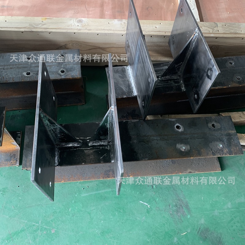 q235幕墙配件牛腿连接 360度满焊轻钢结构连接牛腿预埋件