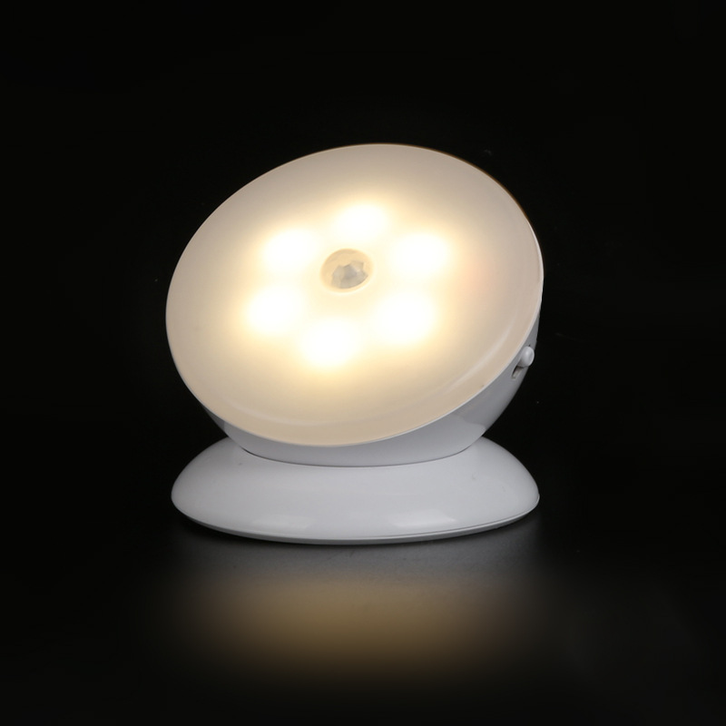 360度旋转感应灯 磁吸底座led照明感应灯 usb充电人体智能感应灯