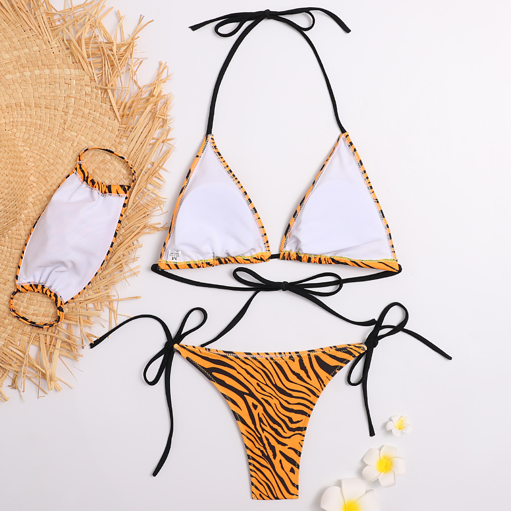 靓焱2020新款口罩比基尼套装泳衣 速卖通欧美多色bikini兴城泳装