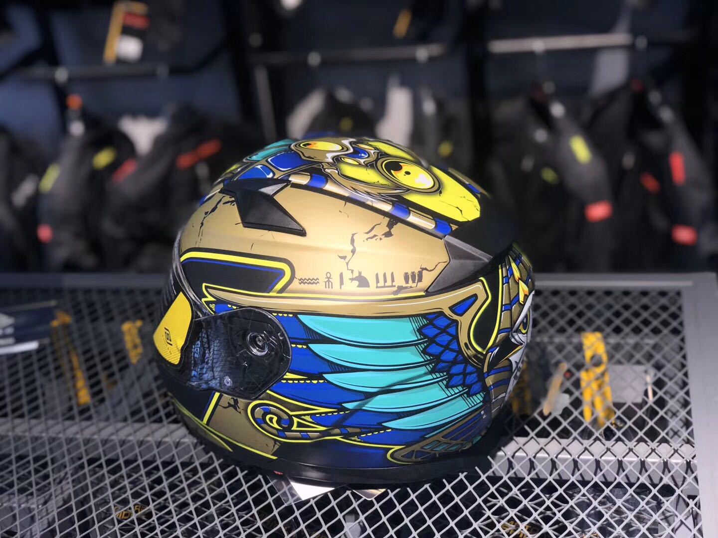 faseed头盔男摩托车双镜片全盔 机车个性女士赛车个性酷全覆式817