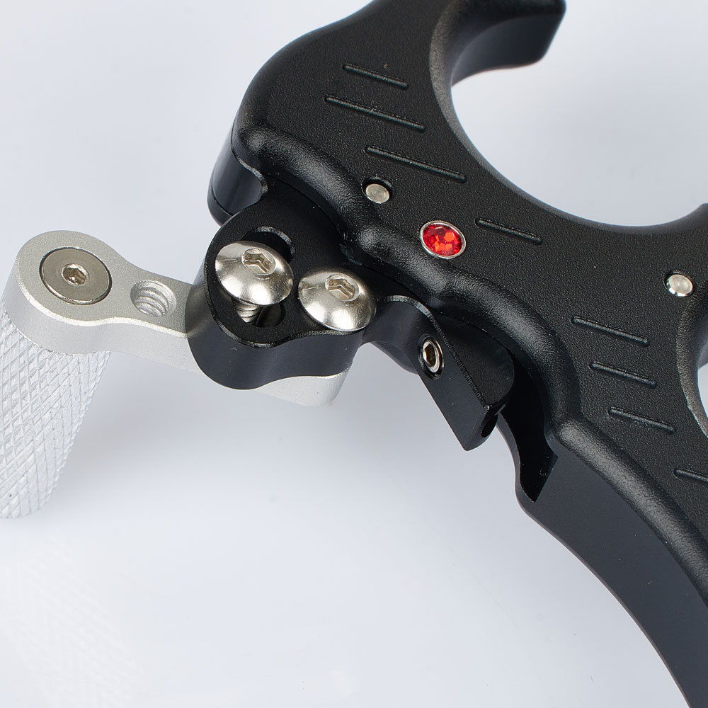 huwairen c3勾式弓箭撒放器 铝合金精加工磨砂黑复合握撒射箭配件