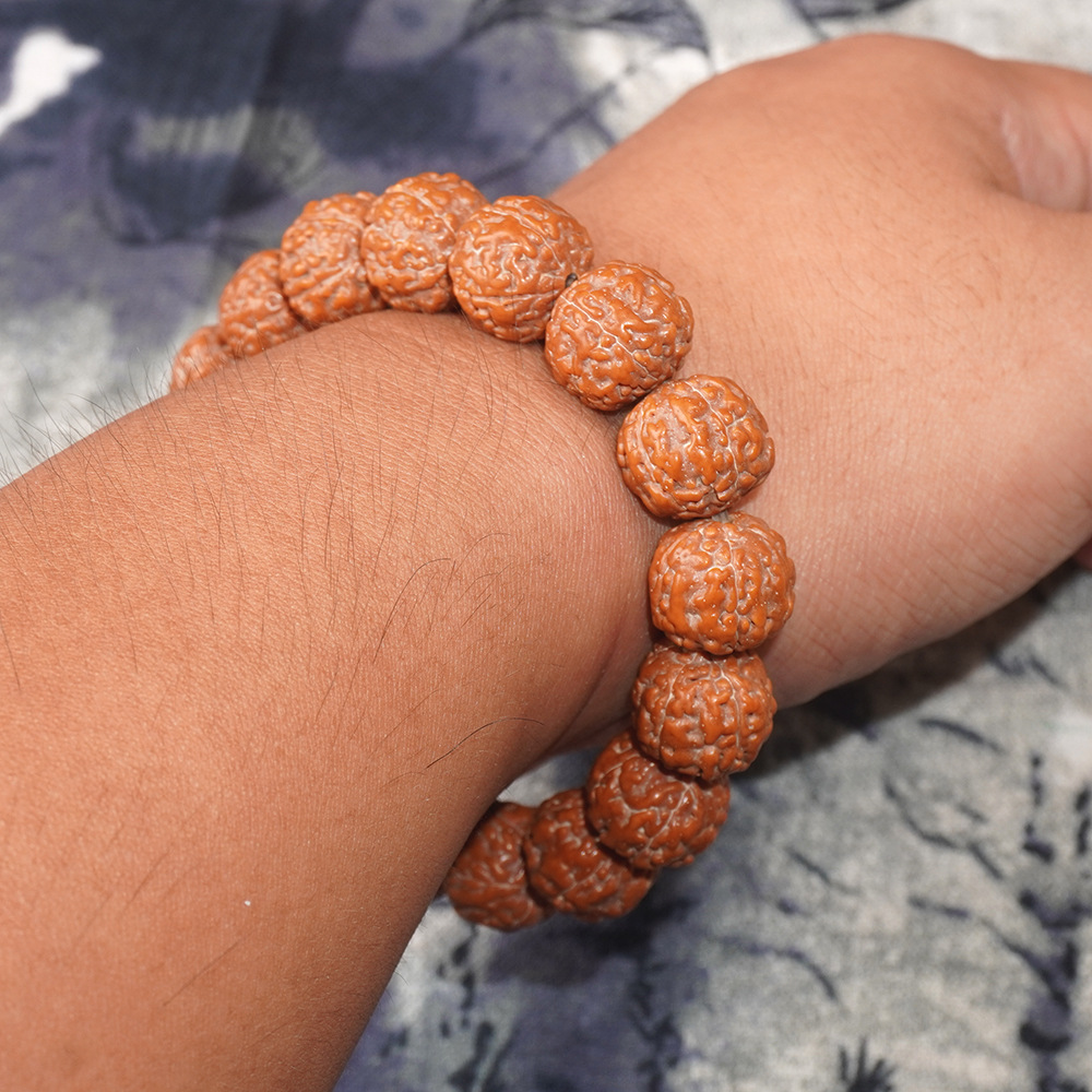 藏式龙鳞纹小金刚菩提手串五5瓣满肉纹金刚文玩手持念珠