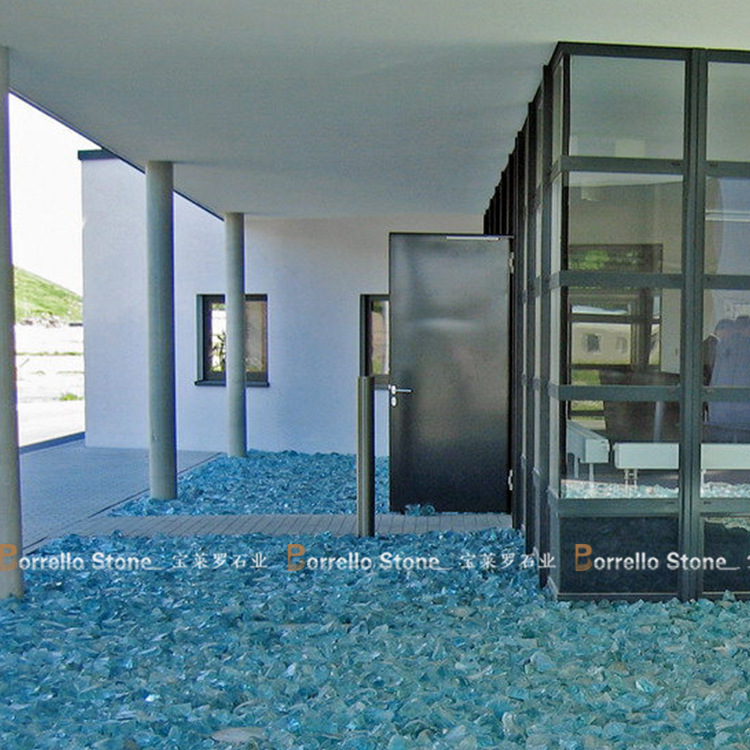 玻璃块 不规则玻璃块 艺术地坪造景用玻璃块颗粒