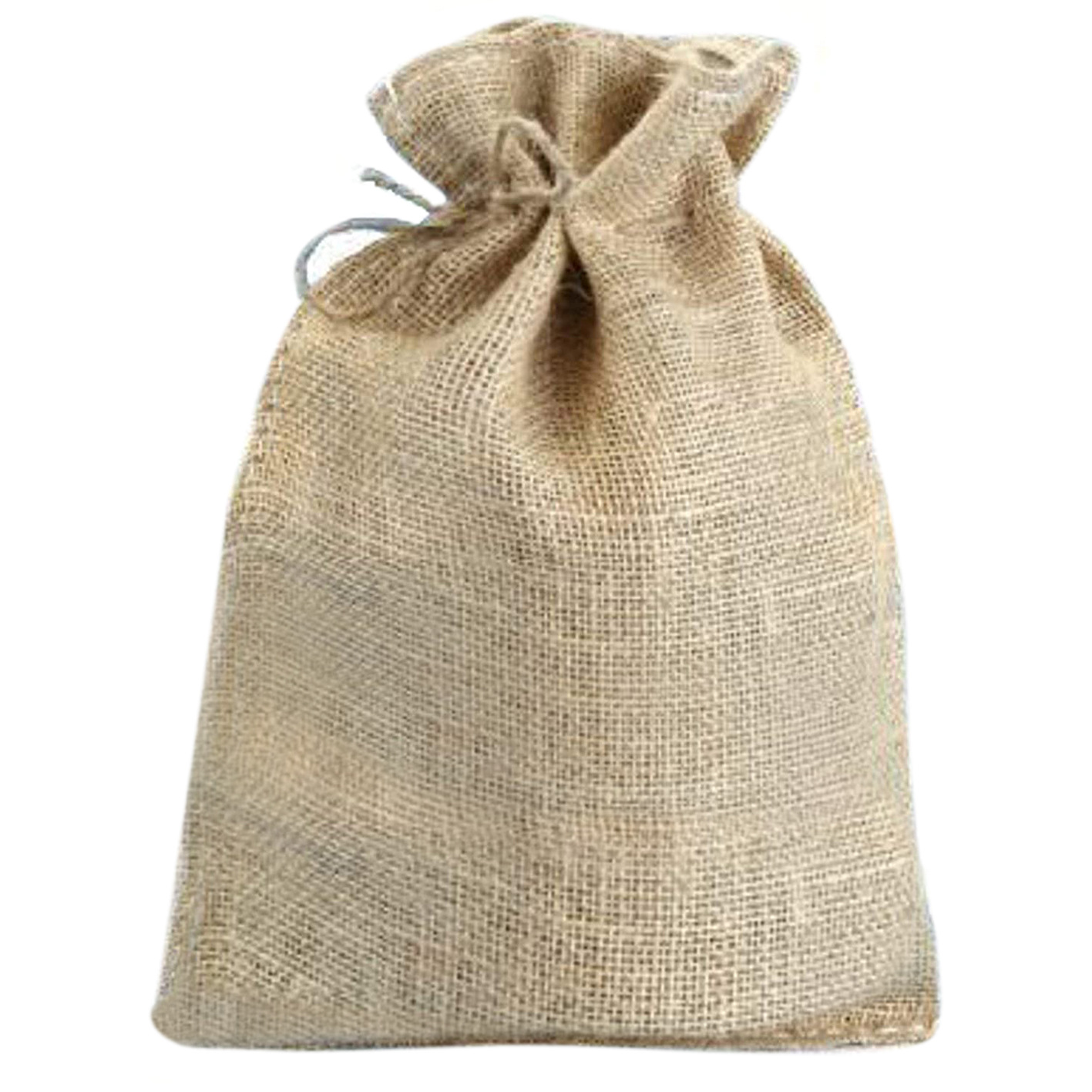 粗麻布袋黄麻抽绳袋粗麻束口袋粗麻礼品袋抽绳小布袋现货