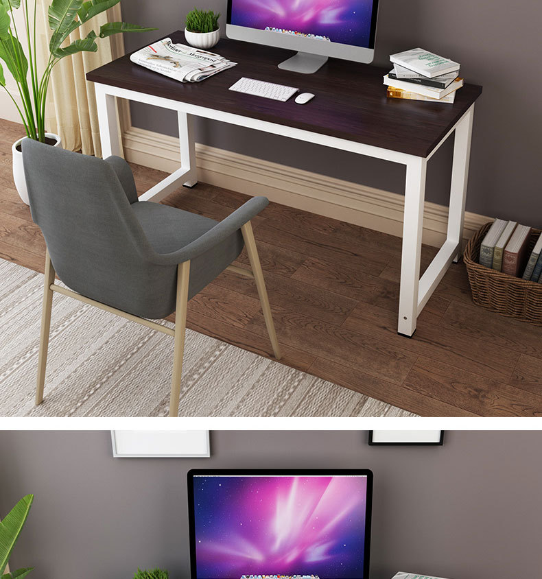 创意简约卧室电脑台式家用办公桌写字台书桌双人简易笔记本小桌子