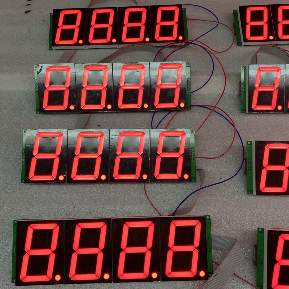 供应厂家加油站油价牌 价格数字显示 3寸led红色数码管 86x280mm