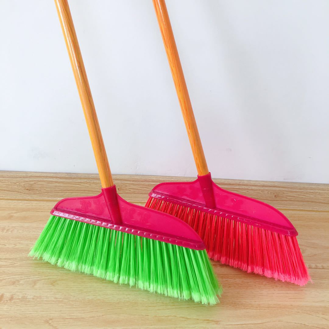 塑料扫把簸箕木杆硬丝扫把家务清洁扫帚5元超市家居日用百货赶集