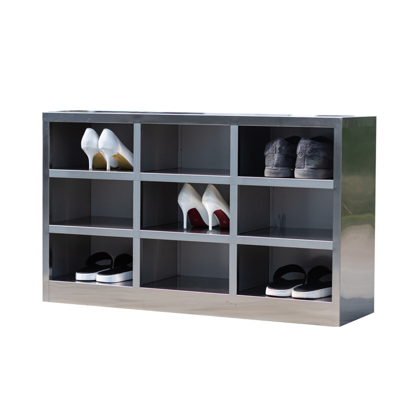 定制304不锈钢鞋柜矮柜储物柜实验室医院净化车间单面双面换鞋凳