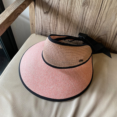 Straw Hat Korean Sun Hat Sun Hat Big Brim Beach Hat Stall Supply Topless Hat Female Summer