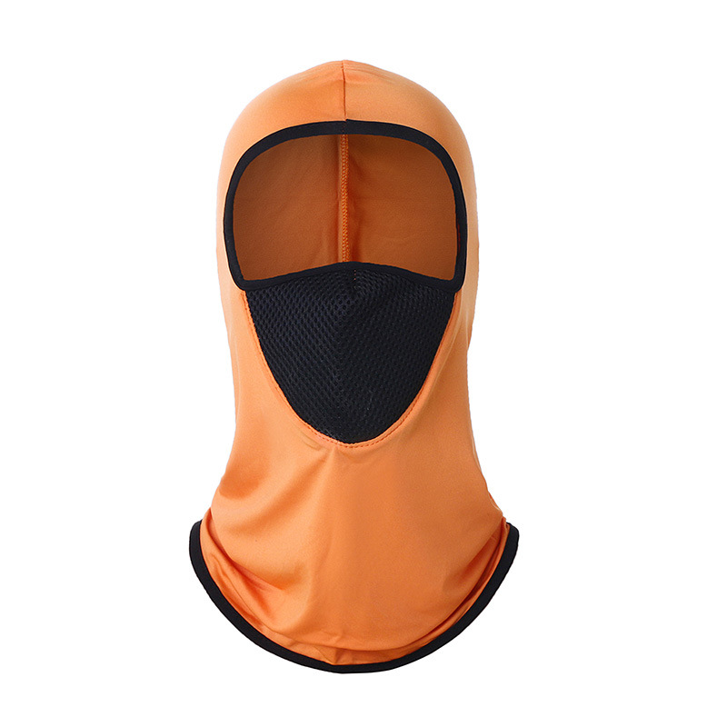 Cross-Border Cycling Hood Lycra Ice Silk Sun Protection Breathable Mask Outdoor Bicycle Windproof Dustproof Mask