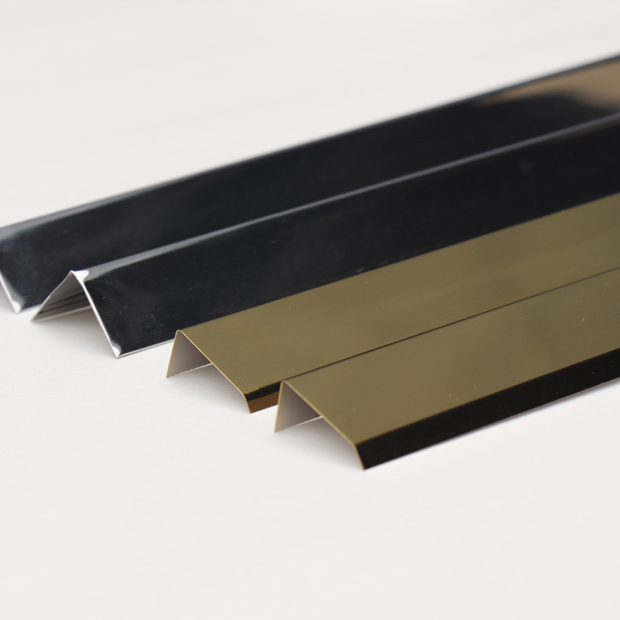 钛金不锈钢直角双折边边条装饰线条灯箱广告招牌金属包边条收边条