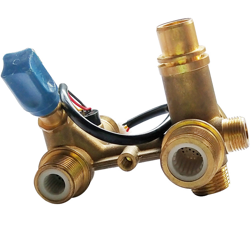 壁挂炉补水进水一体阀铜 连体进水补水阀连体阀铜 抗脱锌进口滤网