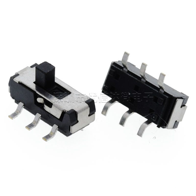 拨动开关mss22d18六脚贴片6脚2档贴片开关dvd开关6p2t柄高2mm