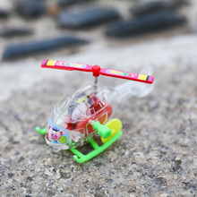 上链飞机 创意上链发条玩具透明迷你飞机 儿童益智地摊玩具货源