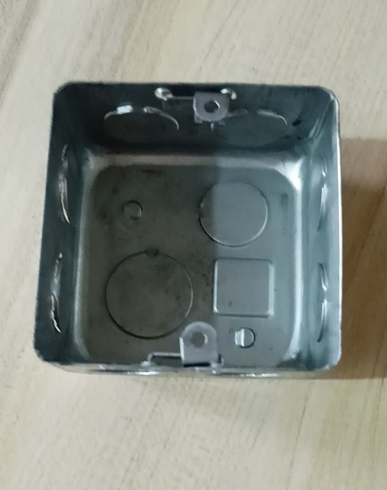 镀锌接线盒86铁线金属线盒连体插座暗盒开关金属接线方盒可定制