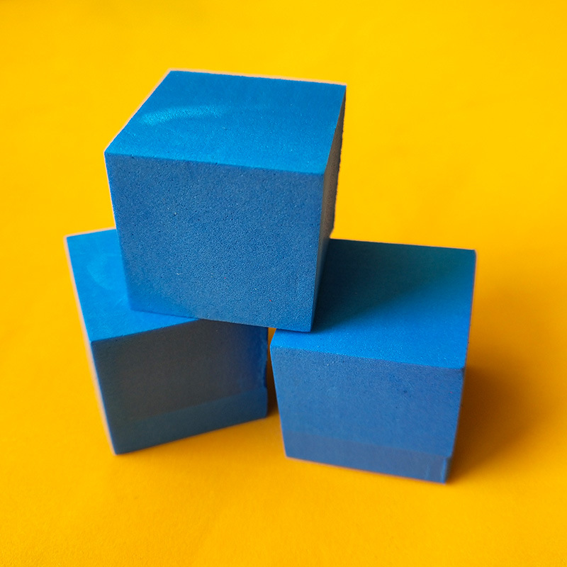 支持定制儿童智力游戏eva正方块道具辅料27mm小号蓝色eva泡沫块