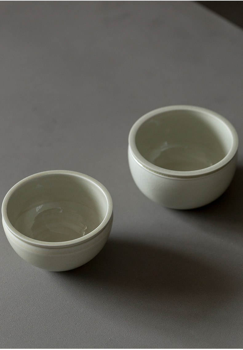 景德镇草木灰釉建水 仿古釉日式小茶洗 水洗 功夫茶具 茶道零配