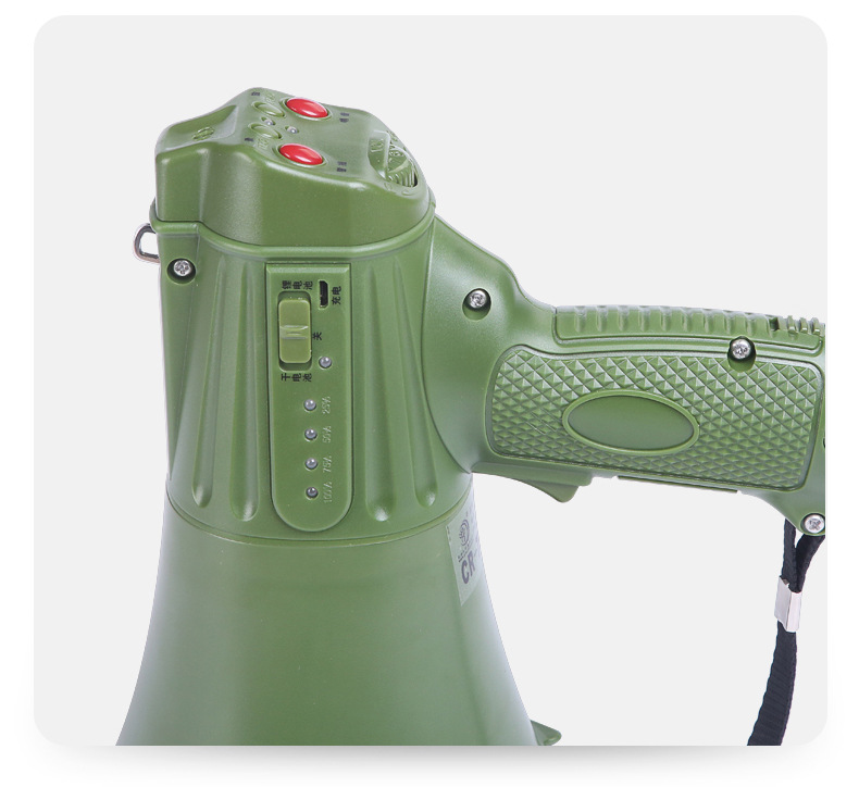 雷公王 cr-611便携喊话器军绿户外巡逻扩音喇叭录音充电扩音器