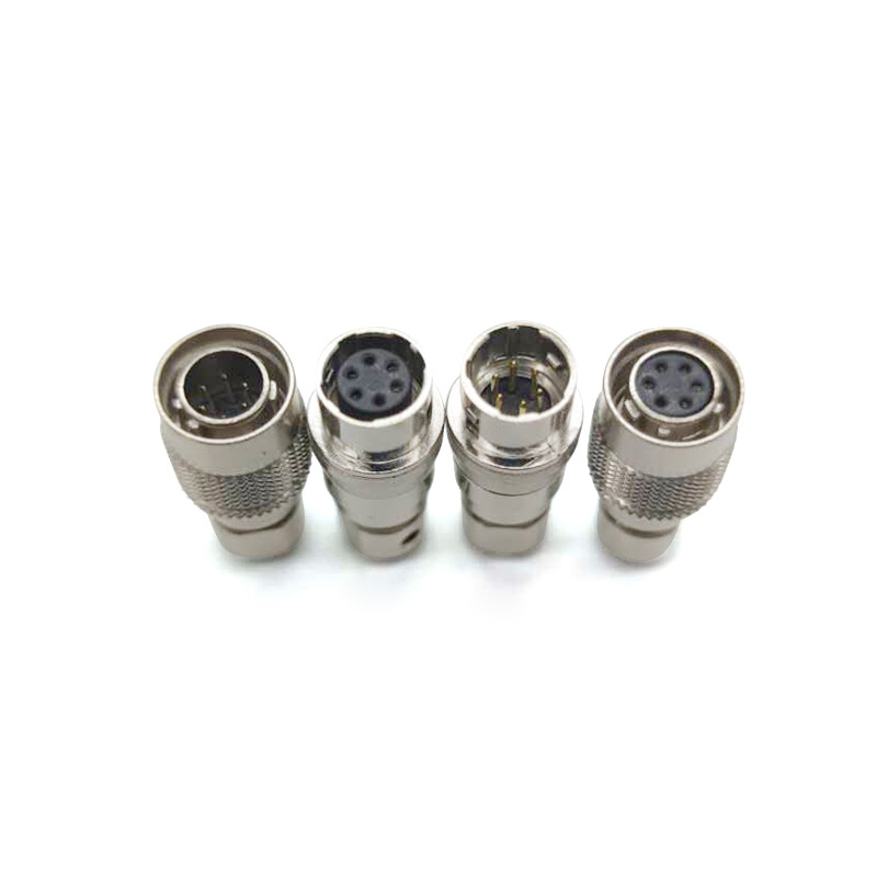 hrs广濑连接器 m12公母连接器对接航空插头 快速接插件航空插头