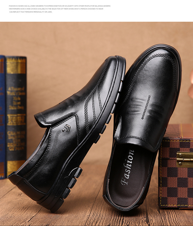 春夏男装商务休闲鞋软皮洞洞男鞋欧美青中年男士休闲皮鞋-阿里巴巴