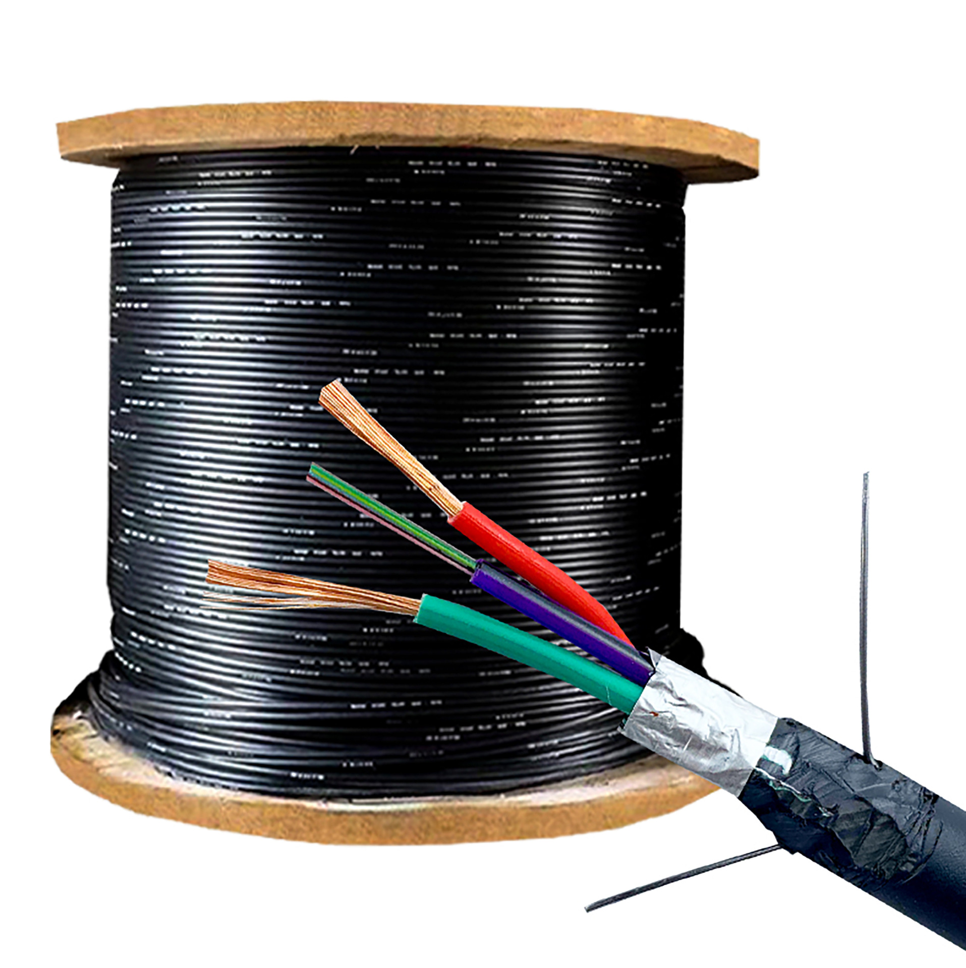 国标光电复合缆电源加光缆室外防水铠装4芯光电复合光缆厂家直销