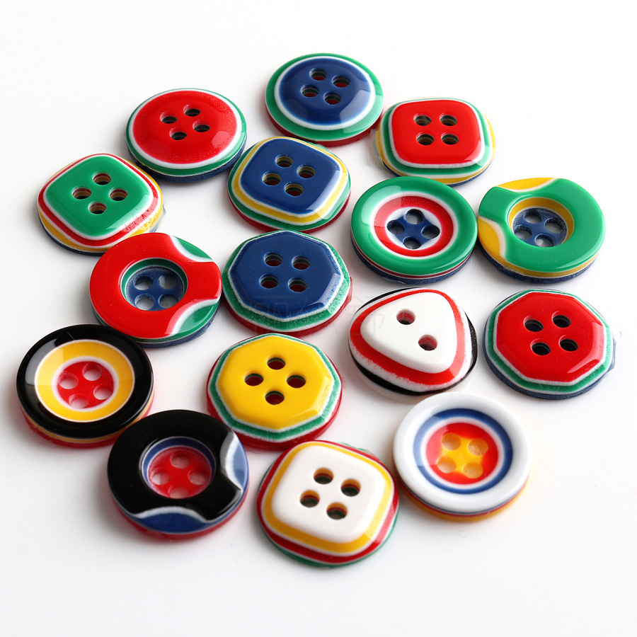 厂家直销树脂彩色纽扣 卡通儿童装扣子 衬衫毛衣服装饰品辅料钮扣