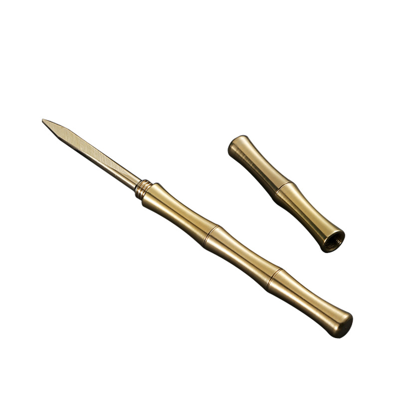 隆饮斋创意纯铜普洱茶刀茶饼撬茶刀茶针茶锥茶道六君子茶具配件