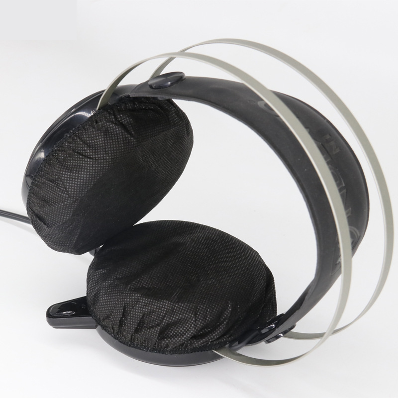 源头工厂批发一次性不织布耳罩无纺布防尘耳套卫生绿色网吧耳机罩