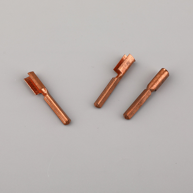 厂家直销电器仪表插针端子 五金冲压件 磷铜母插管状电源插针端子