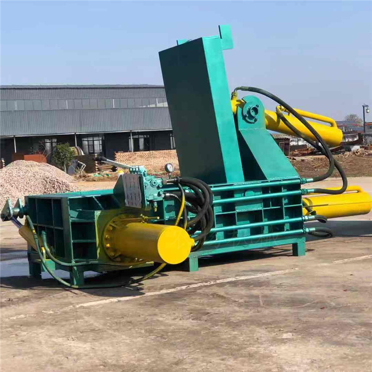 小型卧式易拉罐压块机金属下角料压块机废旧铜线液压压块机厂家