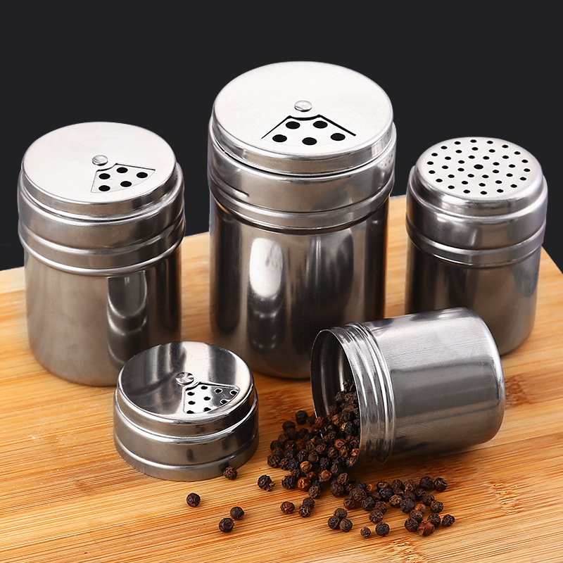 不锈钢调料瓶调味罐盐罐 厨房胡椒粉调料盒烧烤佐料盒调味瓶罐