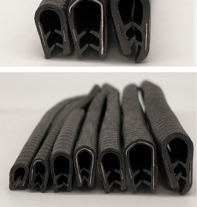 厂家直销u型装饰条带铁片密封条复合门板包边条防刮防尘卡紧条