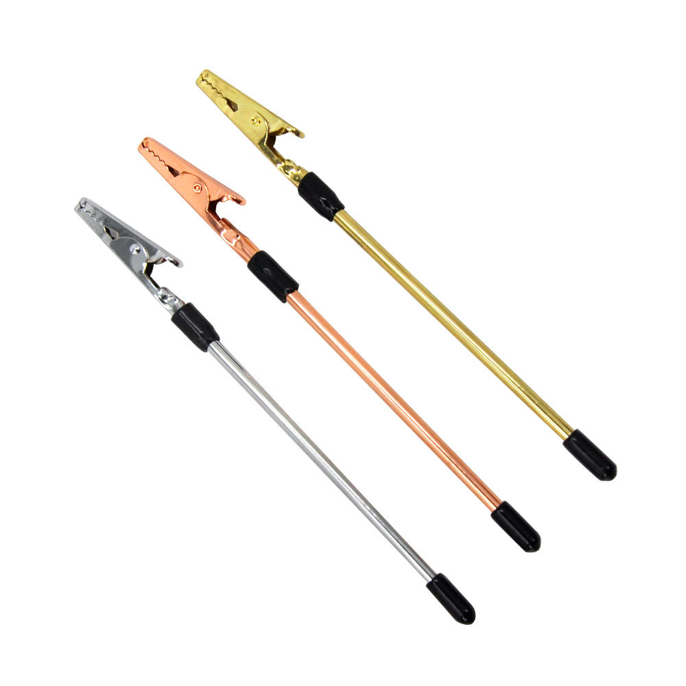 厂家直供 新款金色水烟夹 烟斗夹 烟具配件便捷式可清洗方便夹