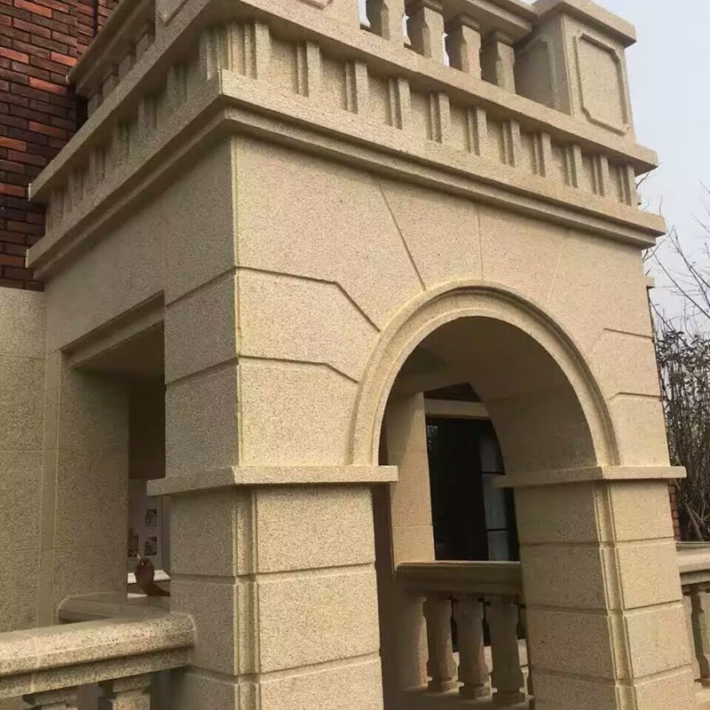 湖北黄金麻厂家直供 黄金麻花岗岩荔枝面光面 外墙干