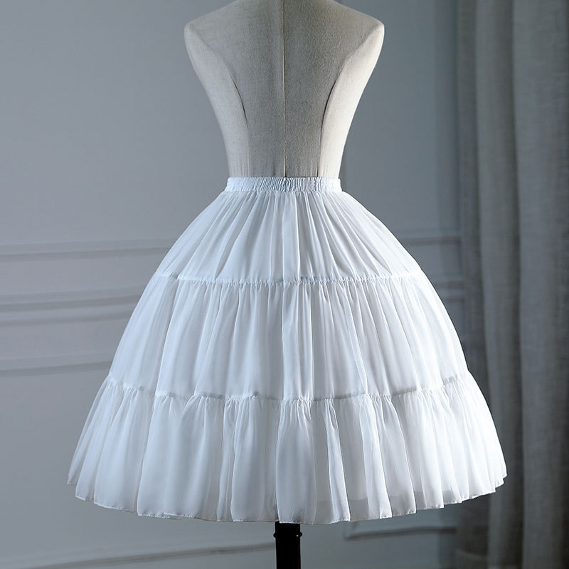 洛丽塔可调节裙撑lolita暴力卡门鱼骨衬裙cosplay软妹雪纺半身裙