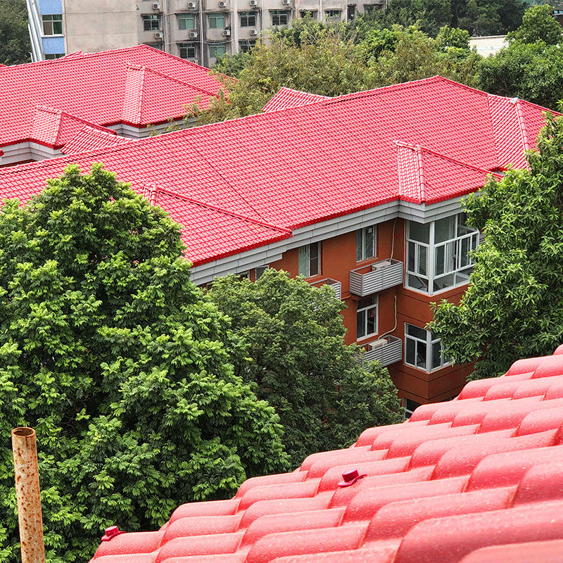 批发佛山合成树脂瓦 别墅屋顶建材塑料瓦 平改坡工程仿古琉璃瓦