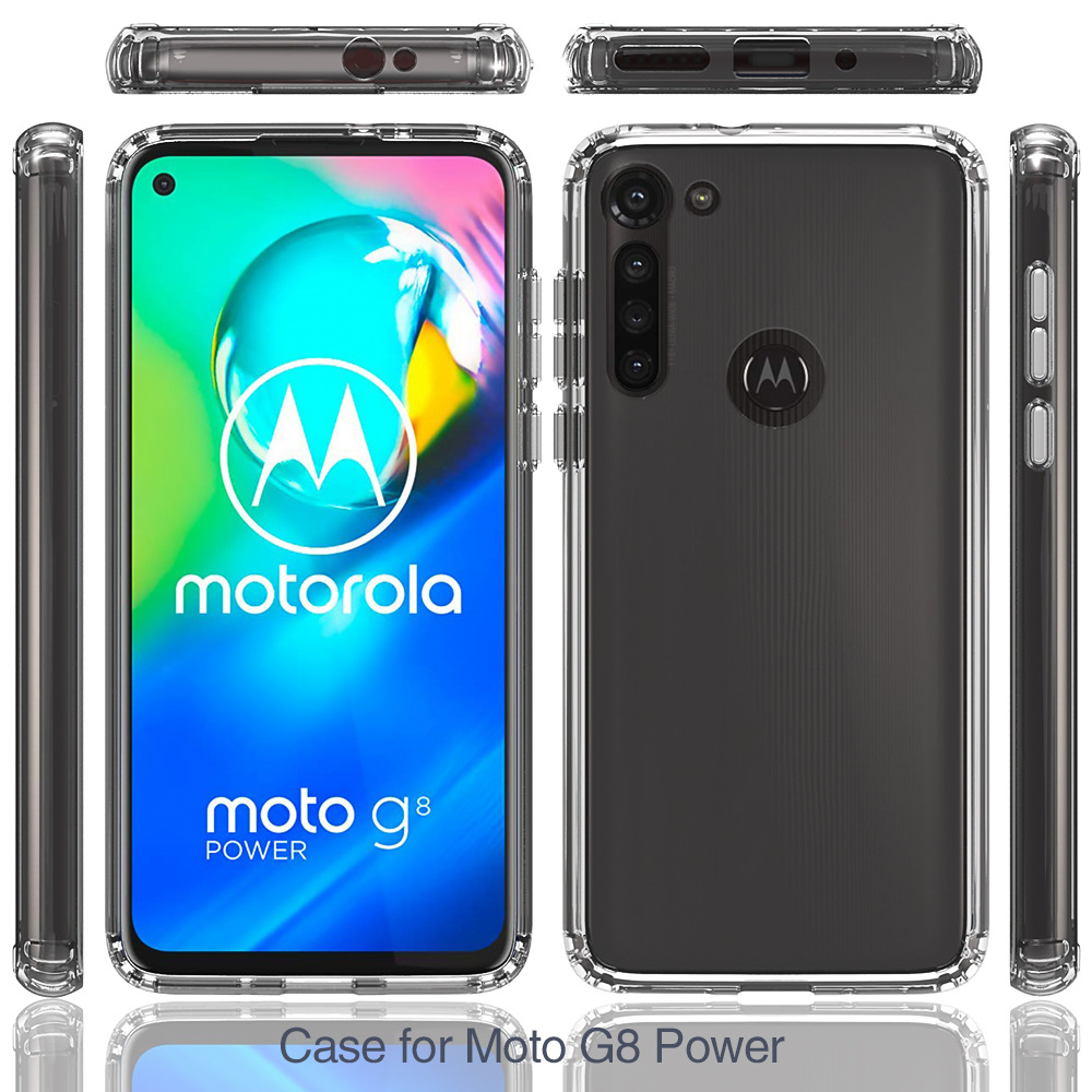 适用于 motog8 power亚克力防摔手机保护套 全包机器人手机壳