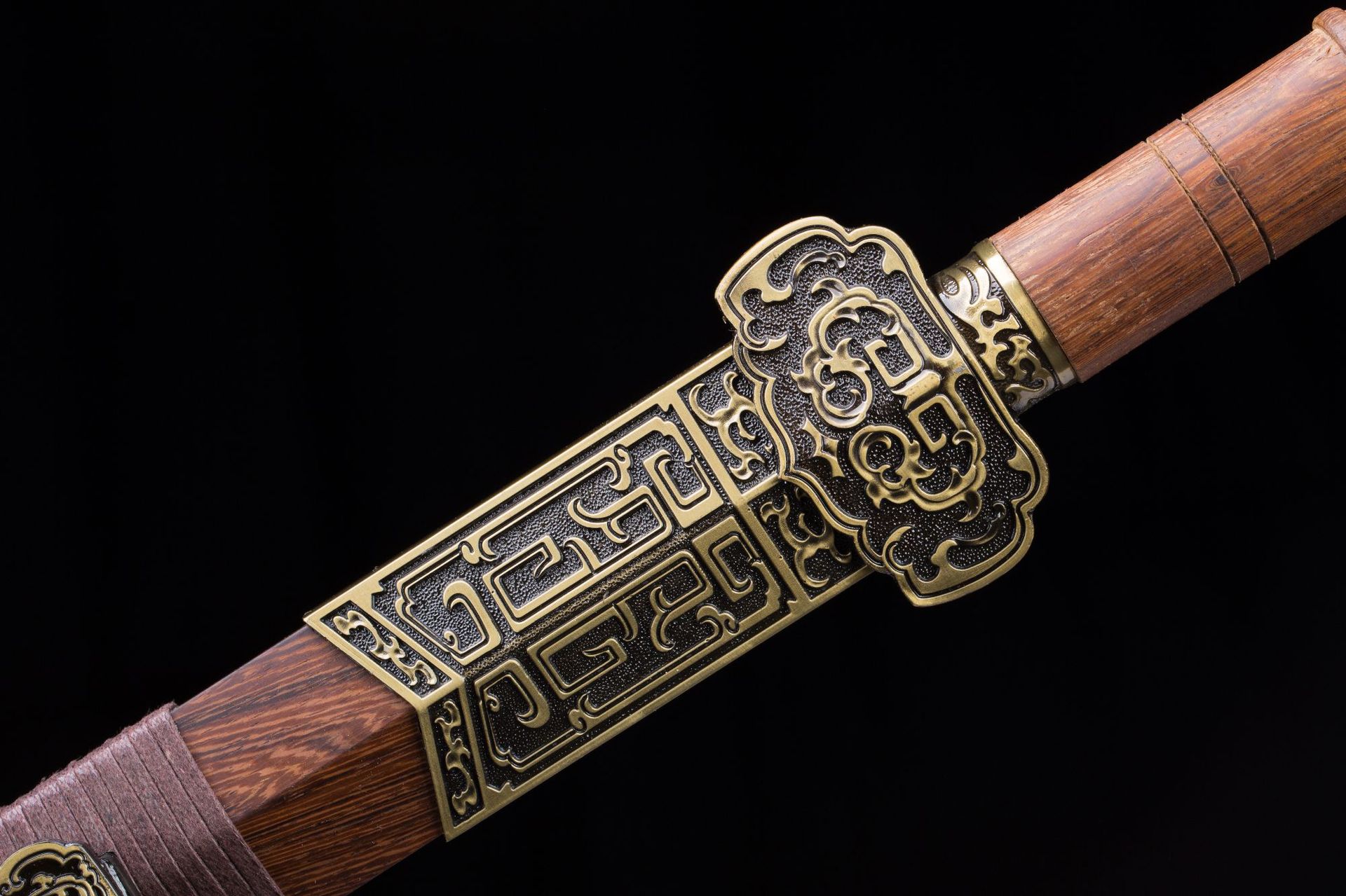 龙泉市刀剑工艺品手工锻打高锰钢春秋汉剑一体防身长剑收藏未开刃