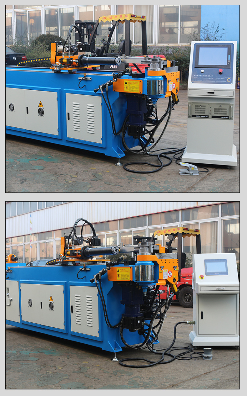 38全自动3轴弯管机 伺服送料方管圆管不锈钢管高精度全自动弯管机