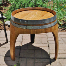 橡木桶改装桌椅茶几复古餐桌酒桶桌创意茶台酒庄酒窖品酒台