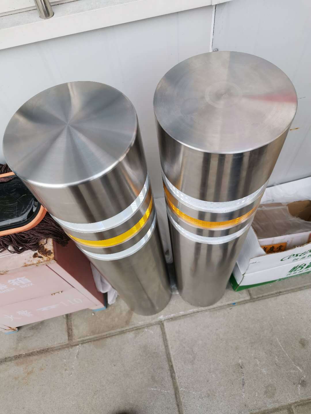 柱预埋活动型道路警示304不锈钢警示不锈钢路桩反光隔离桩