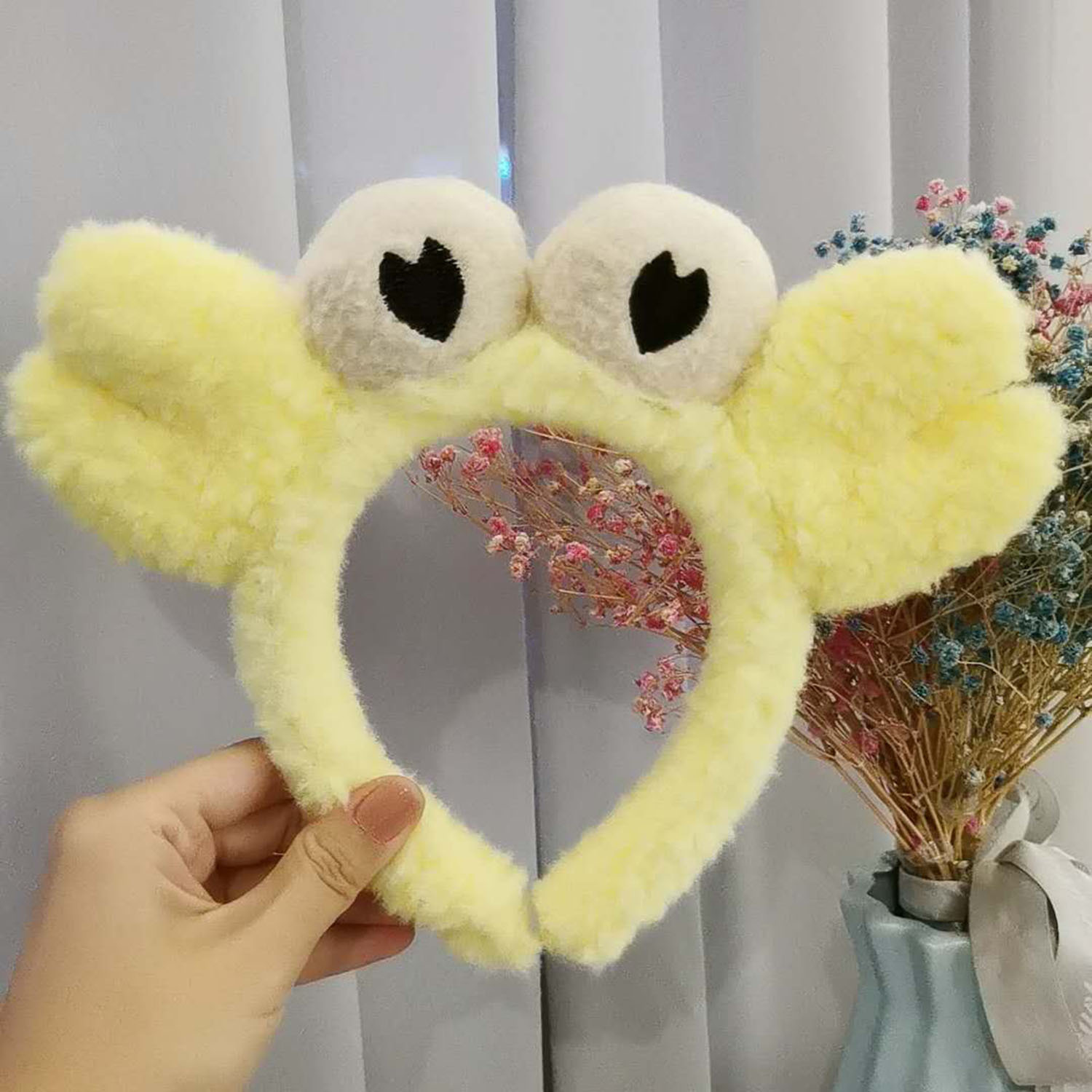 搞怪小螃蟹洗脸卡通发箍防滑束发带女网红头箍韩国甜美发卡头饰女