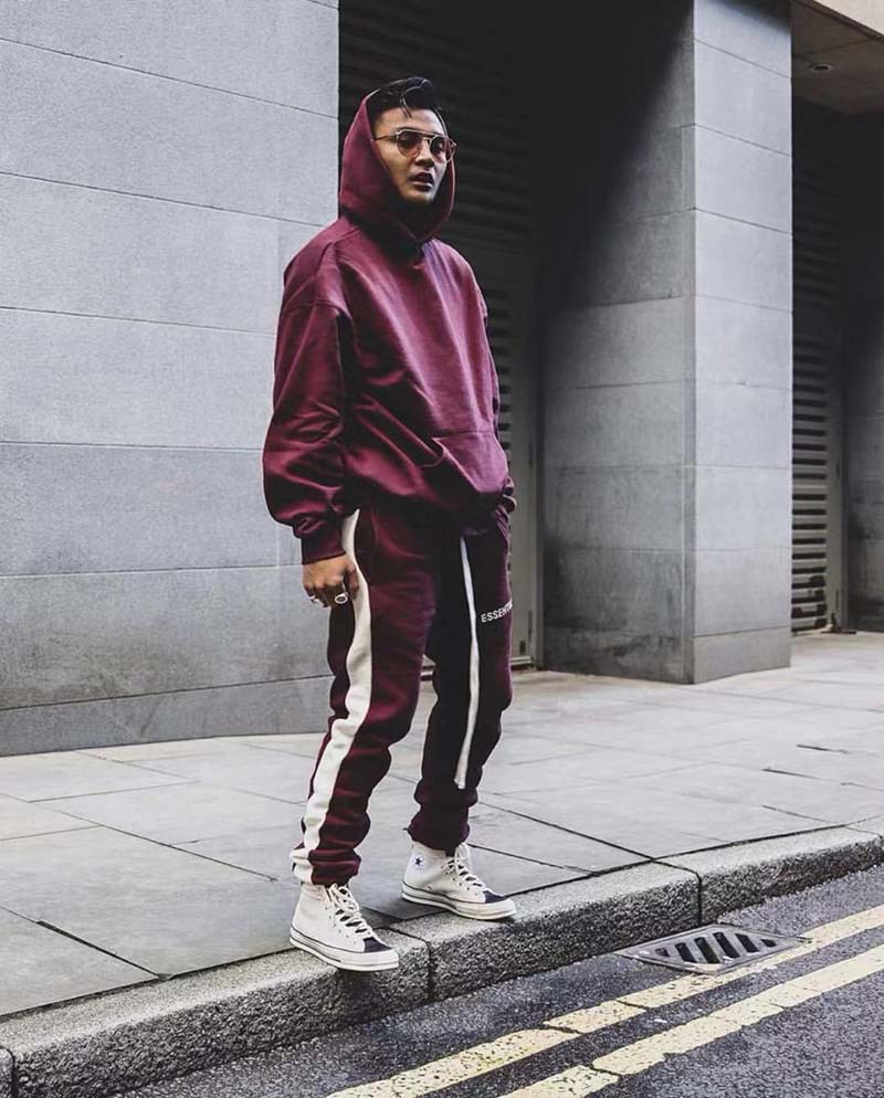 新款肌肉健身兄弟男士长裤跑步运动裤修身小脚春秋时尚休闲篮球裤