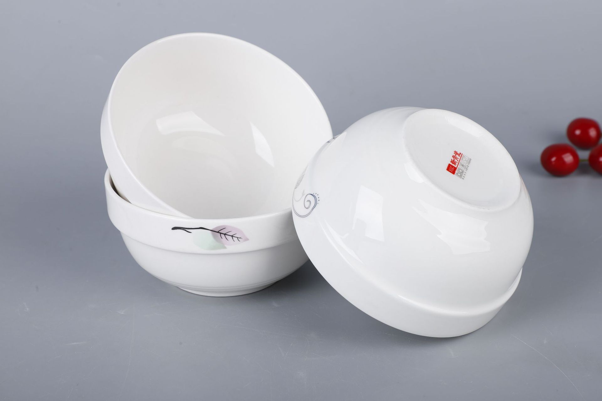 两元店超市批发陶瓷5寸护边碗 家用碗日用陶瓷碗酒店餐馆促销