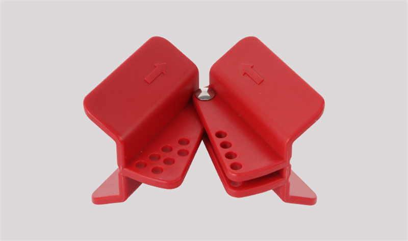 可调节蝶阀锁工业对夹式蝶阀手柄锁定能量隔离loto安全锁具bd-f20