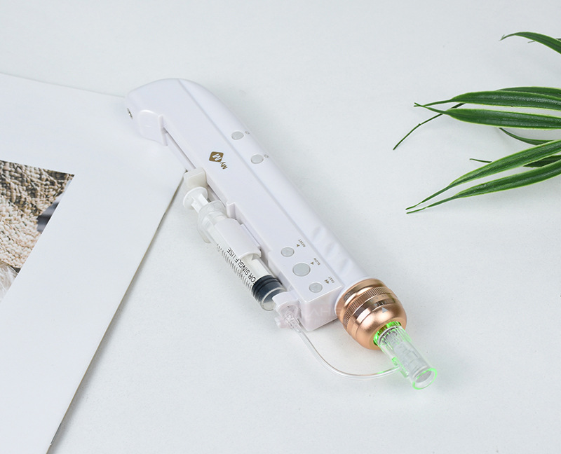 便携式水光电动微针笔 家用手持纳晶导入仪 七彩纳米微针美容仪