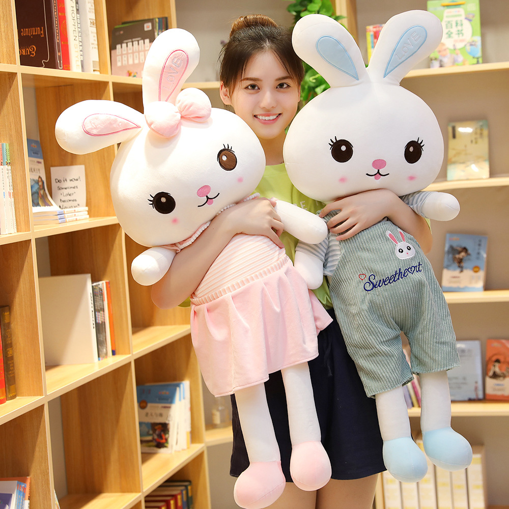 小兔子毛绒玩具公仔儿童玩偶女孩生日礼物抱枕情侣兔布娃娃批发