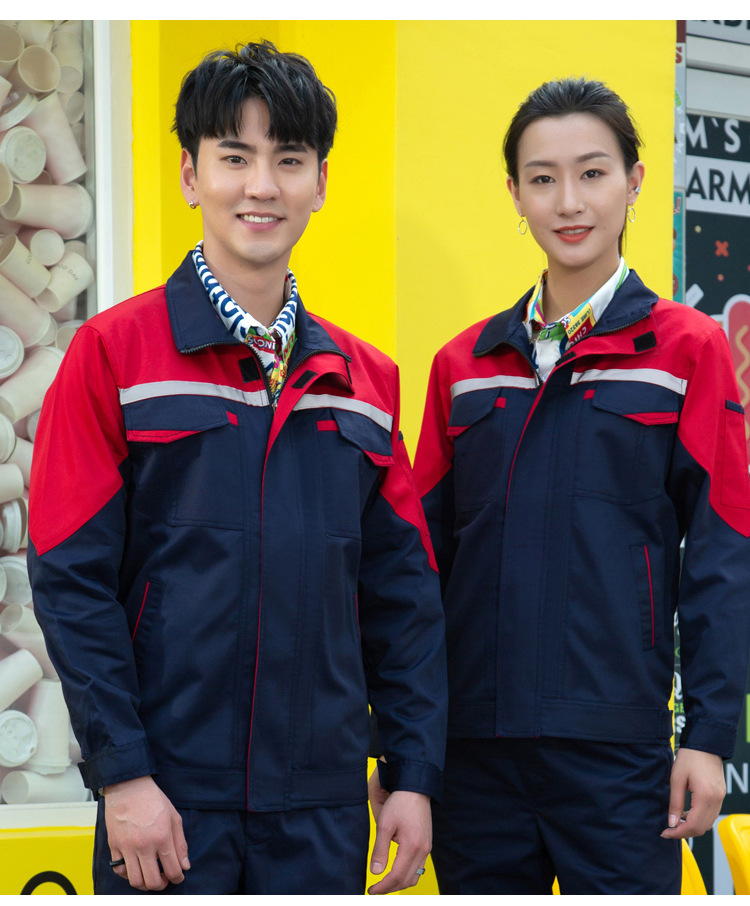 厂家直供新款秋冬工作服外套长袖时尚工服工厂车间企业劳保服工衣