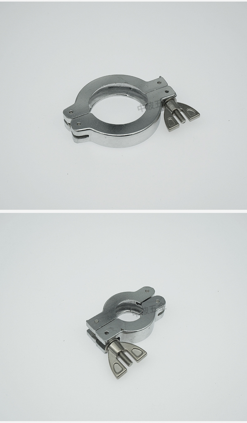 低价处理kf真空铝卡箍快装卡箍管夹紧型快卸法兰管道连接标准元件