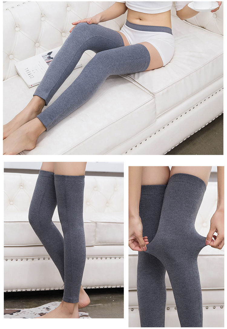 护腿套男女通用保暖老寒腿羊绒护膝加长加厚秋冬防寒外穿可爱防滑